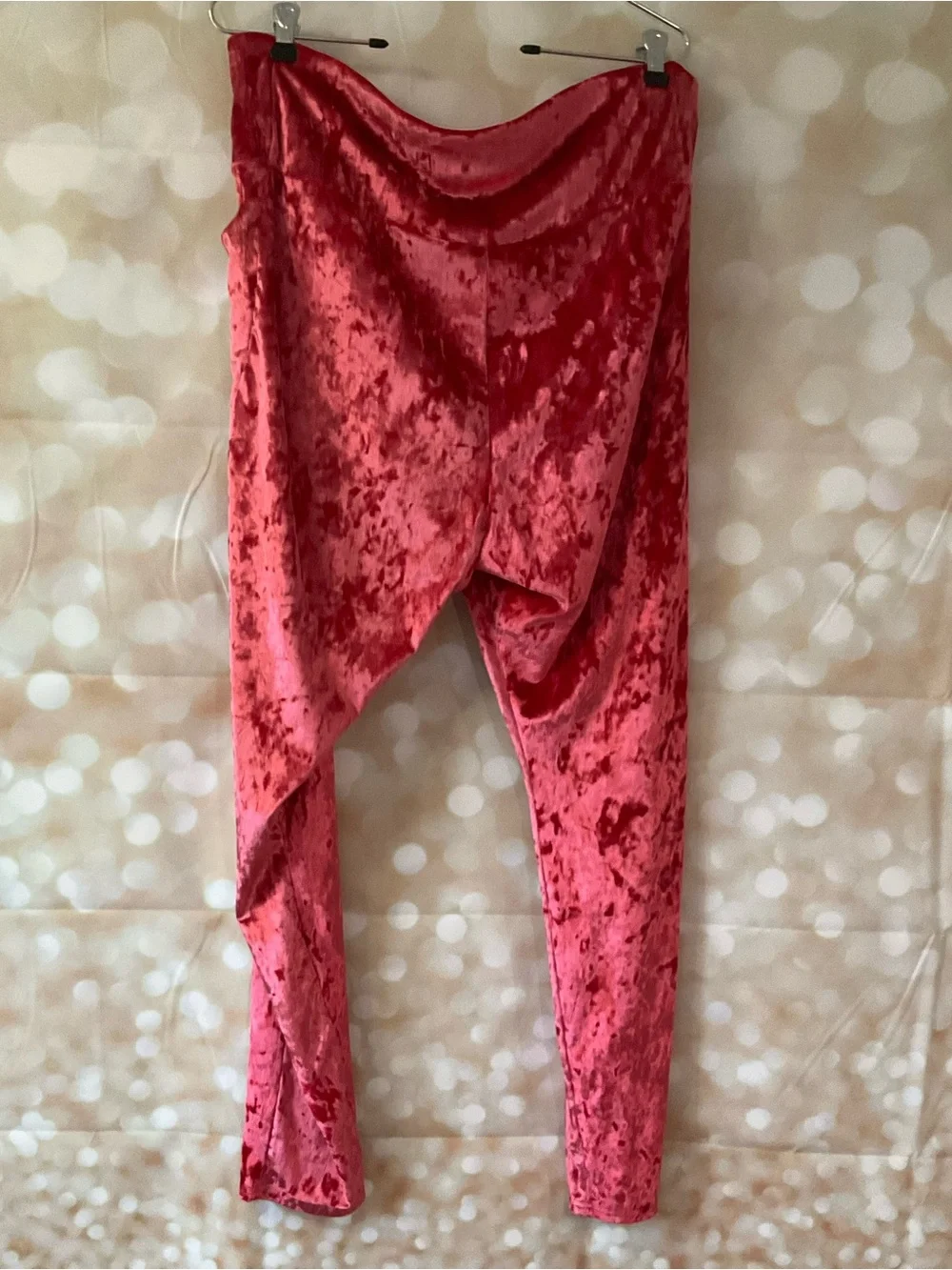 Fabletics Pink Velvet Track Pants
